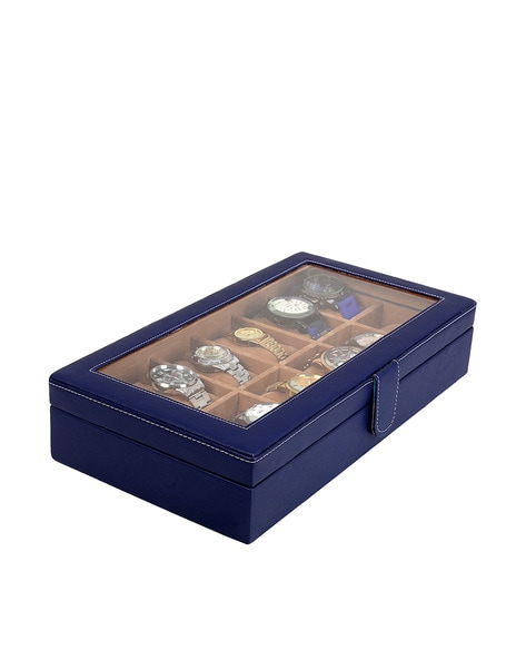 Leatherworld Watch Storage Box watch Organizer watch case Watch Collection  8 Slot Watch Box Price in India - Buy Leatherworld Watch Storage Box watch  Organizer watch case Watch Collection 8 Slot Watch