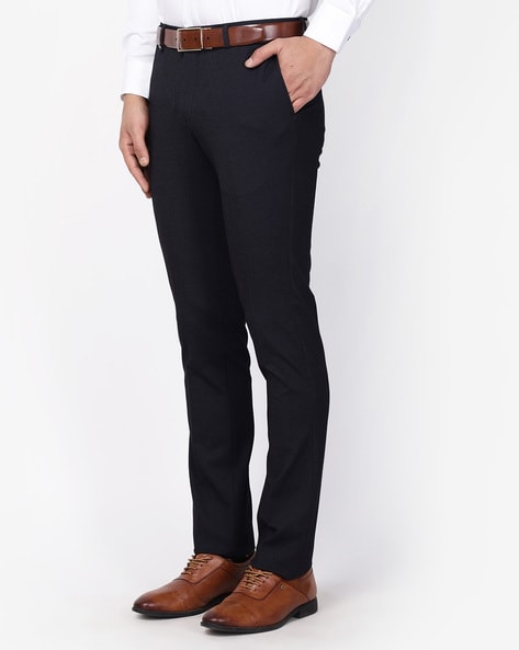 Buy Teal blue Trousers & Pants for Men by BLACKBERRYS Online | Ajio.com