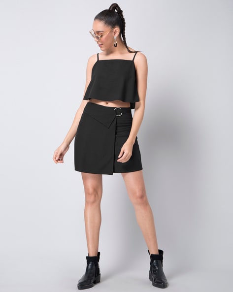 Buy Black Skirts for Women by FABALLEY Online  Ajiocom