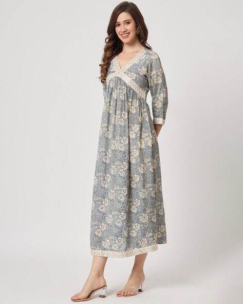 Buy Chanderi Party Trendy Gown Online : Indian Ethnic Wear -