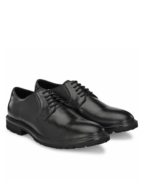 Lace-Up Round Toe Oxfords