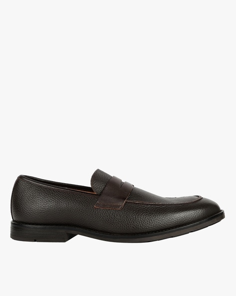 Clarks Reptilian Pattern Slip-On Loafers