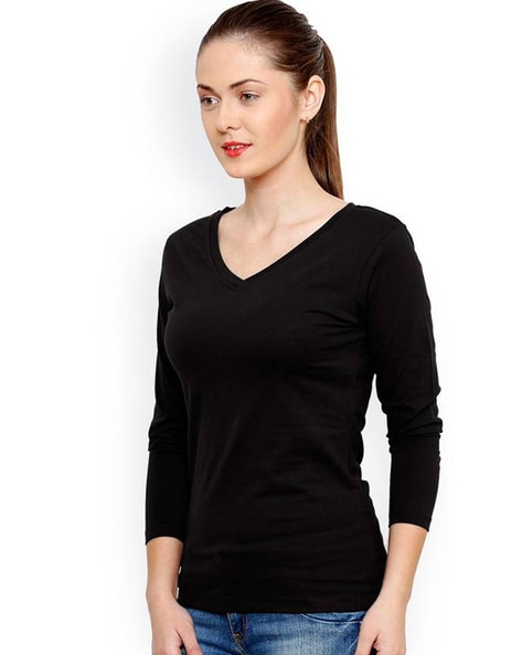 Buy Black Tops for Women by TRENDS TOWER Online
