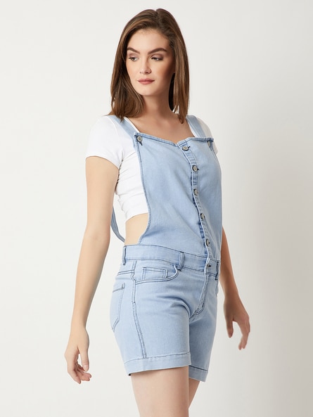 Piupiuchick - Dungarees - Washed Light Blue | Mio Meraki