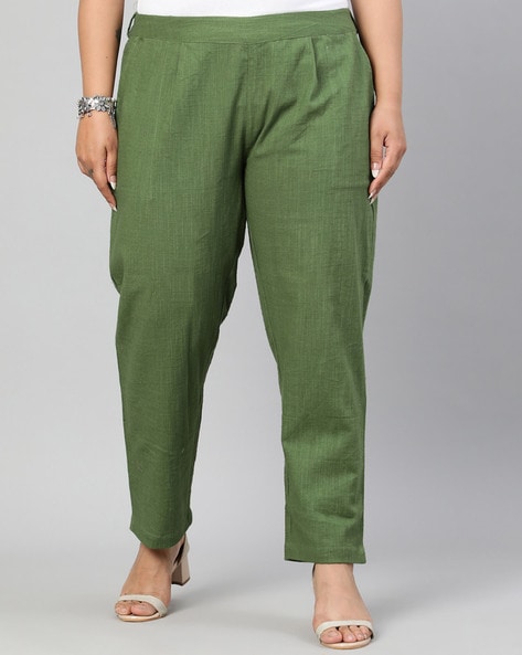 Regal Olive Hemp Lounge Pants For Men | Ecentric