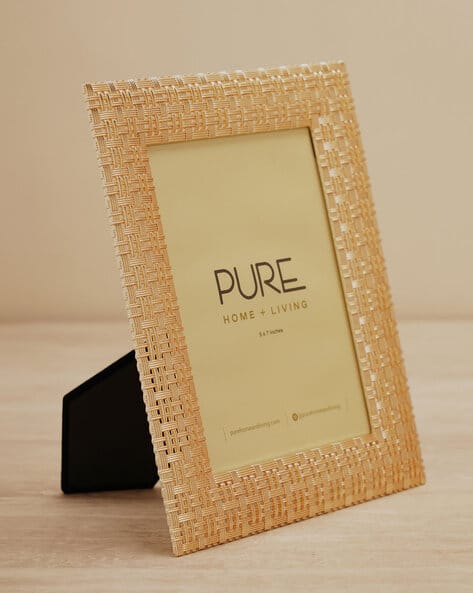 Pure Home And Living Gold-Plated Intertwisted Metal Photo Frame