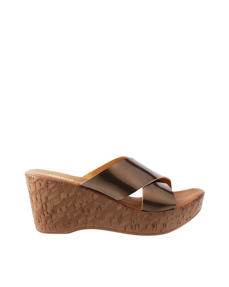 Buy Bronze Heeled Sandals for Women by Mochi Online