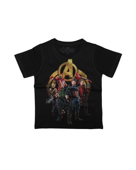 Marvel Avengers Avengers Print Crew-Neck T-shirt