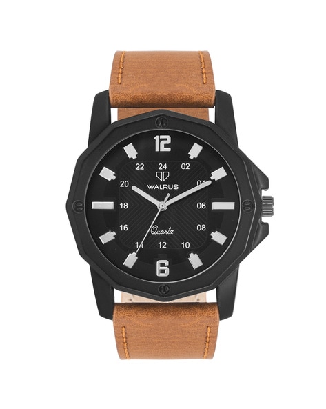 Black belt shop wrist watch