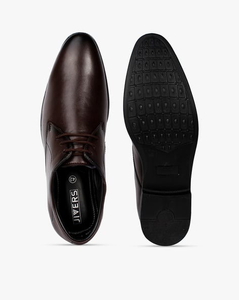 Men Low-Top Lace-Up Derby Shoes