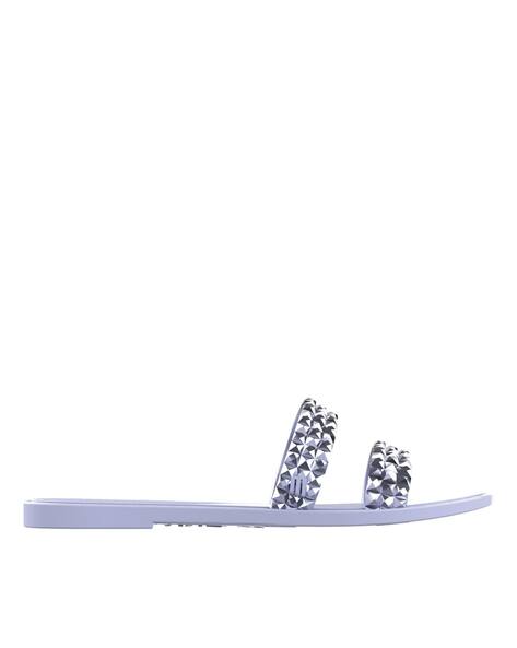 Open-Toe Slip-On Sandals