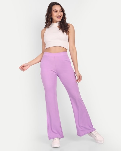 Buy Violet Trousers & Pants for Women by Broadstar Online