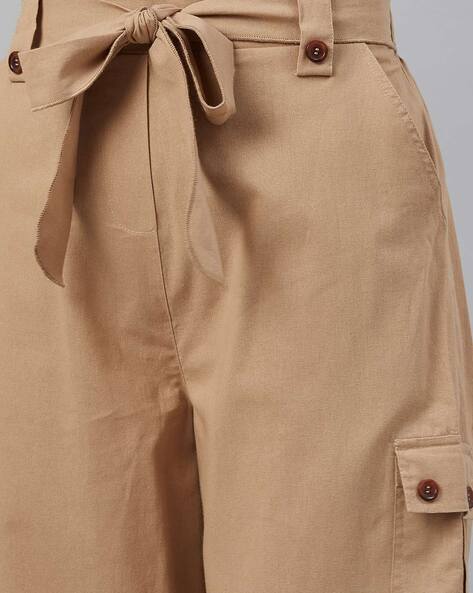 Buy Beige Trousers & Pants for Women by ORCHID BLUES Online