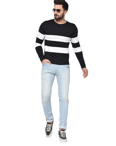 Buy Black & White Shirts for Men by GLITO Online