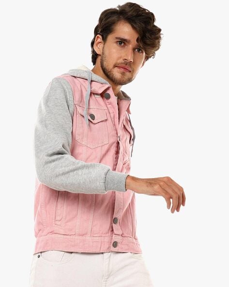 Buy Pink Grey Jackets Coats for Men by Campus Sutra Online