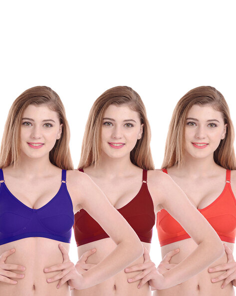Pack of 3 Sports Bra with Full Coverage