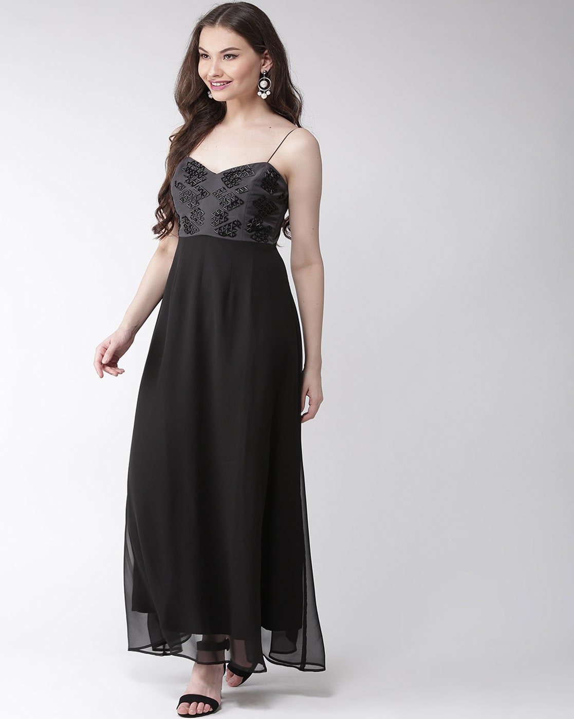 Shrivani Women Gown Black Dress - Buy Shrivani Women Gown Black Dress  Online at Best Prices in India | Flipkart.com