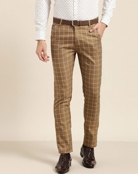 Madmext Dark Grey Checked Trousers