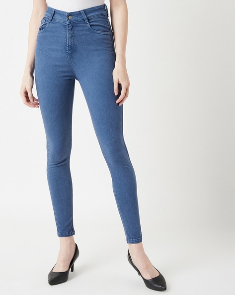 Ekspression Uventet defile Buy Blue Jeans & Jeggings for Women by MISS CHASE Online | Ajio.com