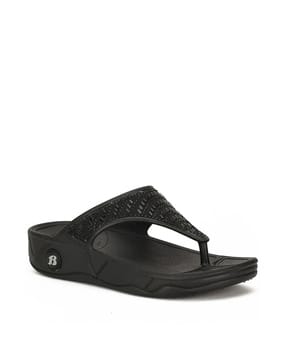 Buy Black Flat Sandals for Women by Bata Online
