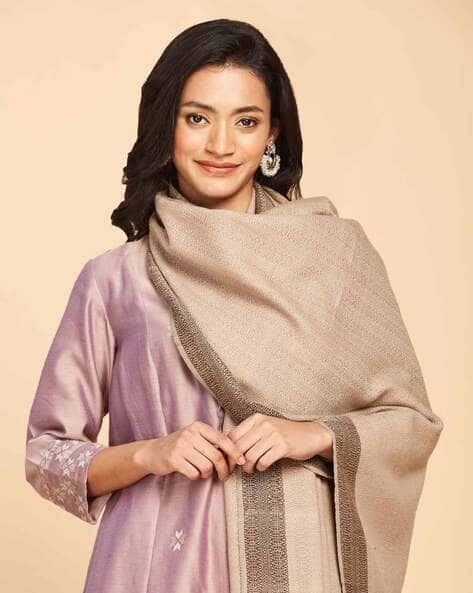 Buy Beige Shawls Wraps for Women by Fabindia Online