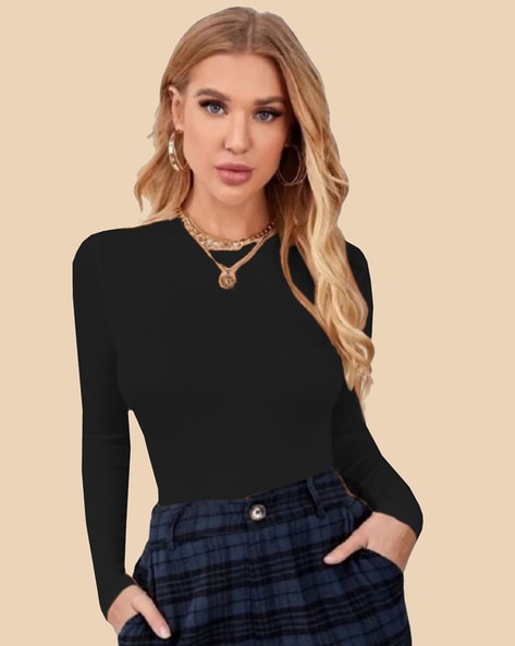 Buy Black Tops for Women by DREAM BEAUTY FASHION Online