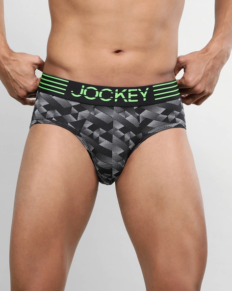 MM07 Microfiber Mesh Elastane Stretch Fabric Brief with Breathable Mesh and  Stay Dry Technology