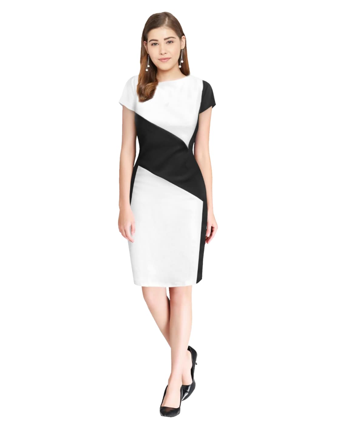 Women's White Polka Dot Ruffle Fit And Flare Short Dress (1pc) - Label  Shaurya Sanadhya | Short dresses, Polka dot short dresses, Flare short dress