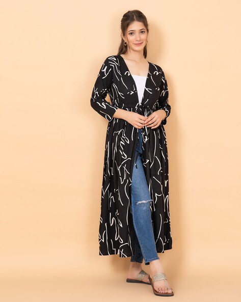 Buy Lela Black Full Sleeves Shrug for Women Online @ Tata CLiQ