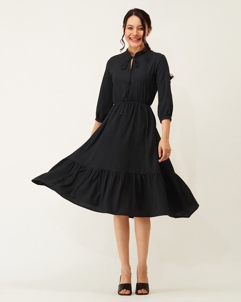 Plus Size Casual Black Dress Outfit - Alexa Webb