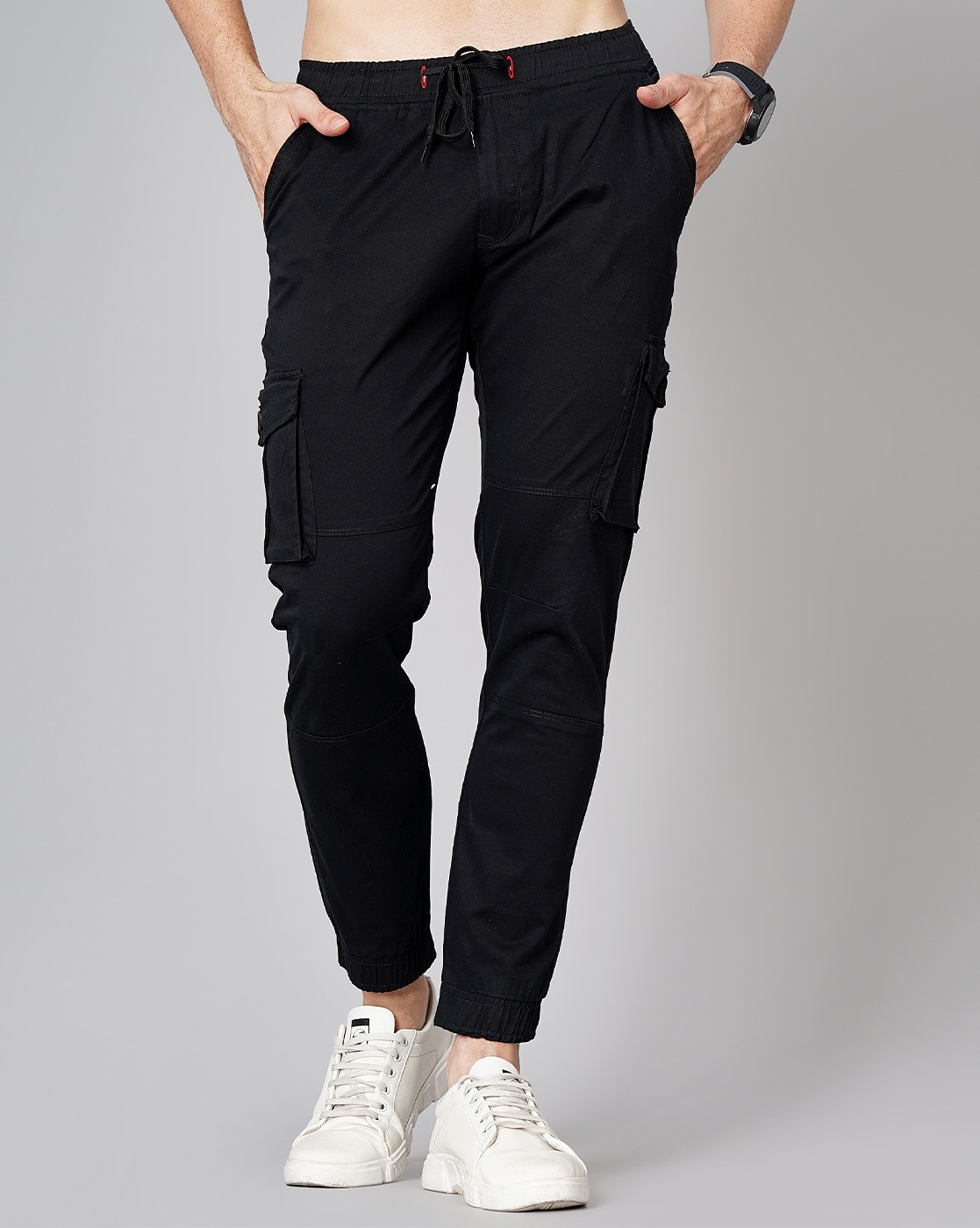 Buy ONLY Black Womens 6 Pocket Solid Joggers Pants  Shoppers Stop