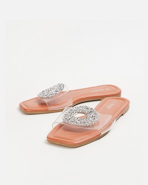 Buy Orange Flat Sandals for Women by Ginger by Lifestyle Online | Ajio.com