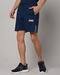 Mid-Rise Flat-Front Shorts with Placement Print