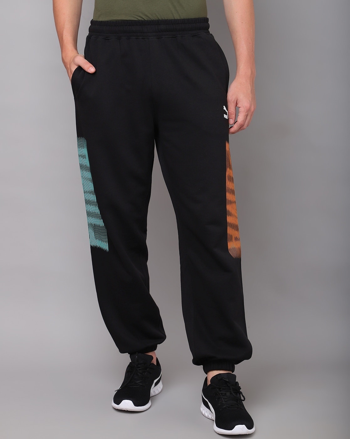 Buy Puma Mercedes AMG Petronas F1 Men Black Sweatpants online