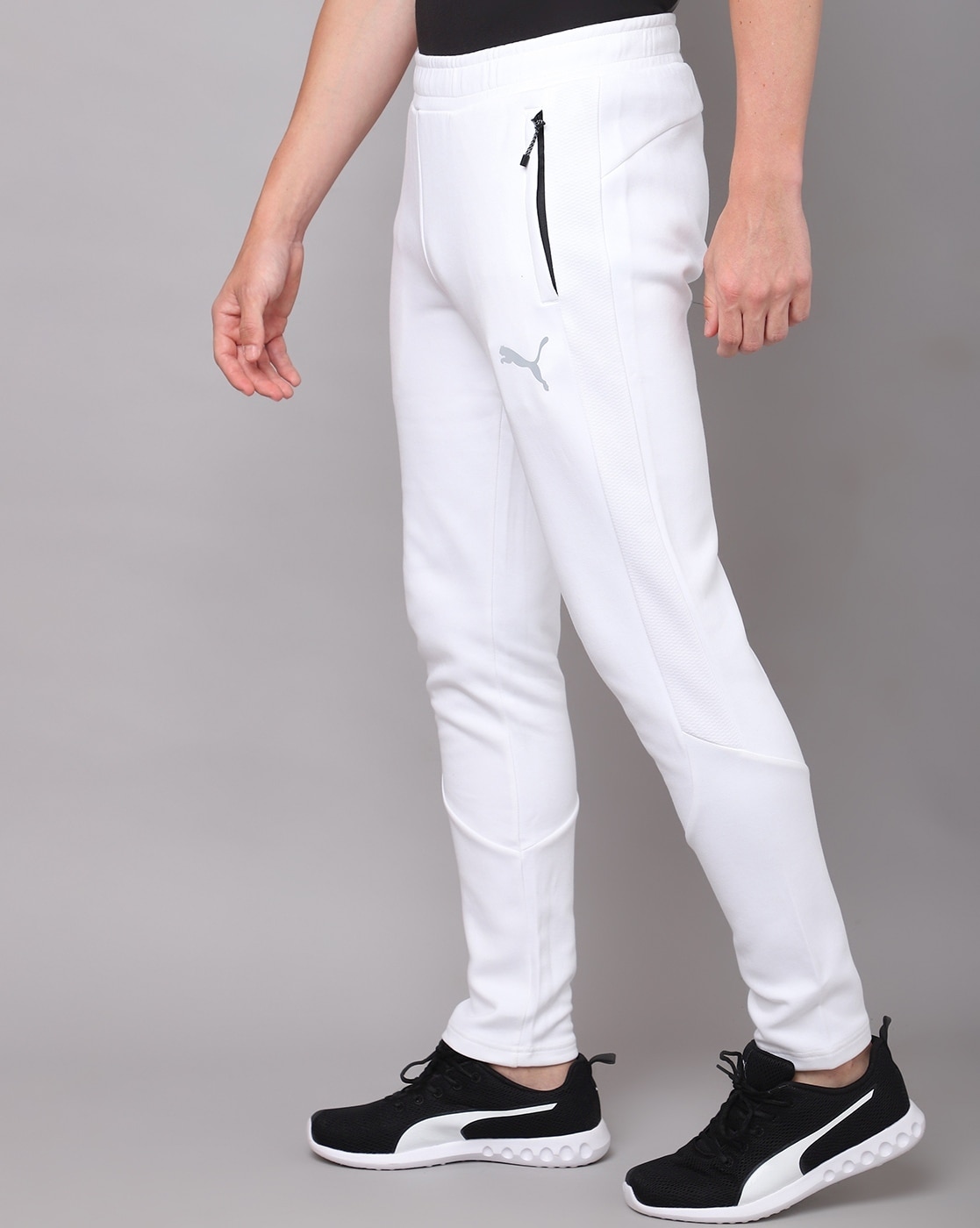 Buy PUMA White Regular Fit Mens Knitted Pants  Shoppers Stop