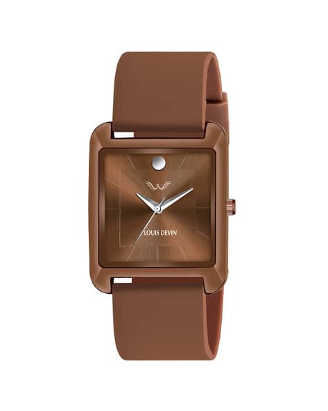 Louis Devin LD-G057SLC-BRWN Analogue Watch with Tang Buckle