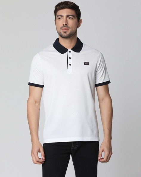 Paul and shark contrast cheap polo