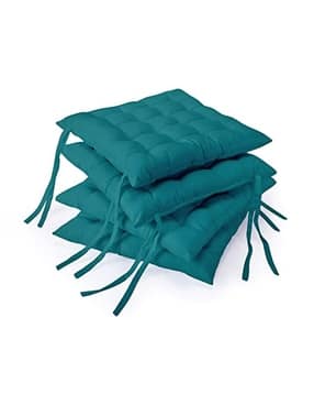 encasa Set of 4 Chair Pads 16" x 16"-picture-19