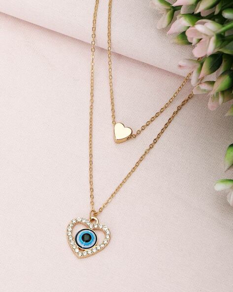 14k Gold Diamond Evil Eye Turquoise Pendant - Zoe Lev Jewelry