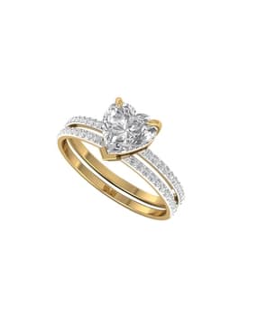 Yellow Gold Diamond Ring-image-38