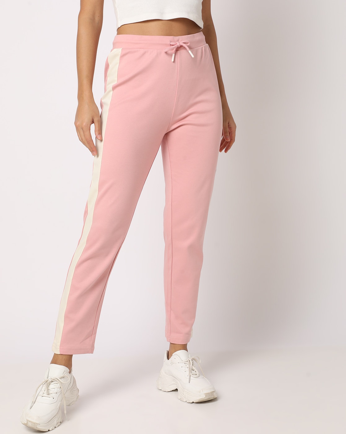 Buy Pink Track Pants for Women by Fort Collins Online | Ajio.com