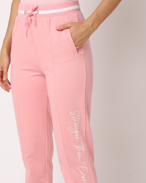 Buy Pink Track Pants for Women by Teamspirit Online
