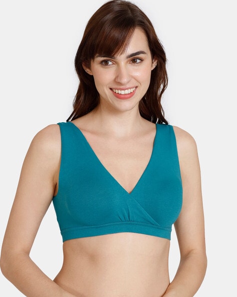 Buy Zivame Padded Non Wired 3/4th Coverage Maternity / Nursing Bra