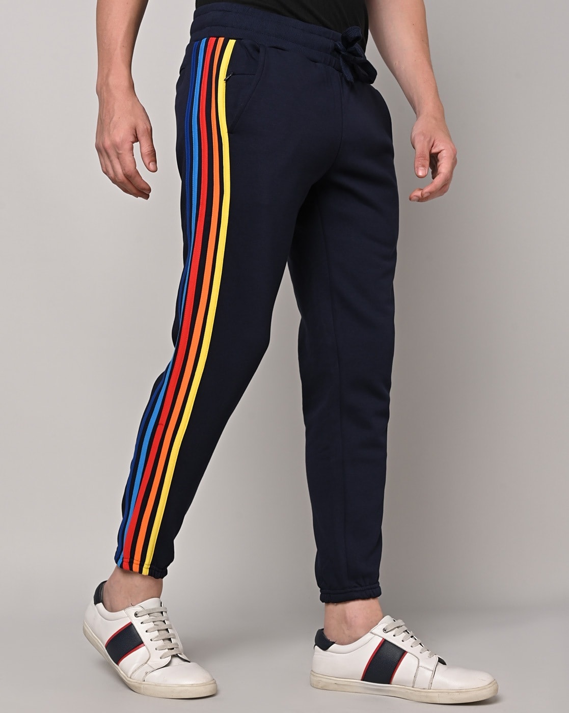 Buy Silver Track Pants for Men by Linoges Online | Ajio.com