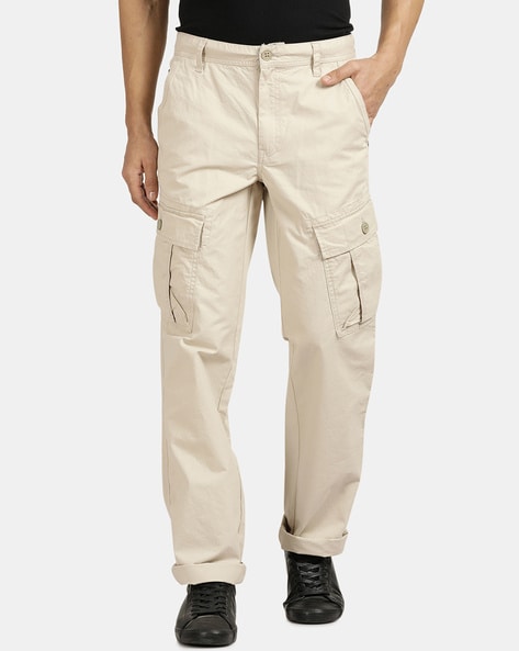 t-base Men Camel Solid Corduroy Chinos Trouser for Men Online India