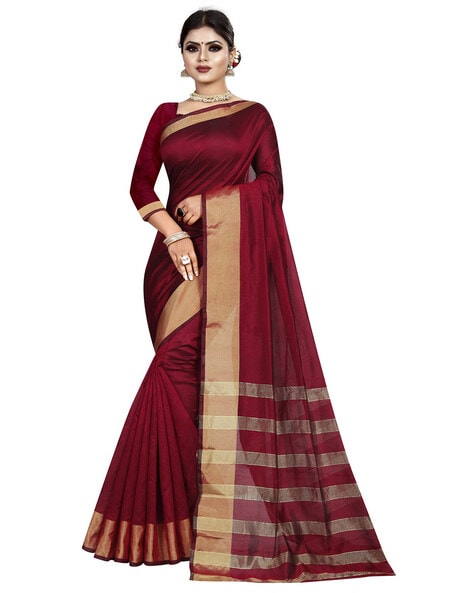 Shop Purple Banarasi Pure Khaddi Chiffon Silver Zari Handloom Saree –  BUNKALA