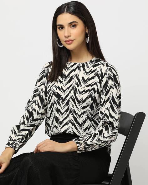 Chevron Print Top