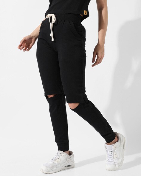 Women High Waist Jogger With Stripe Detail