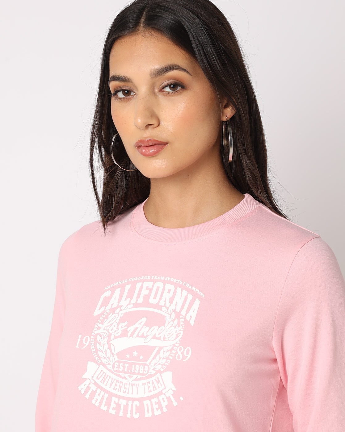 Buy Pink Sweatshirt & Hoodies for Women by Teamspirit Online