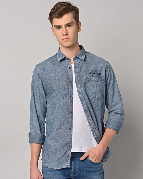 Buy Indigo Shirts for Men by SIN Online